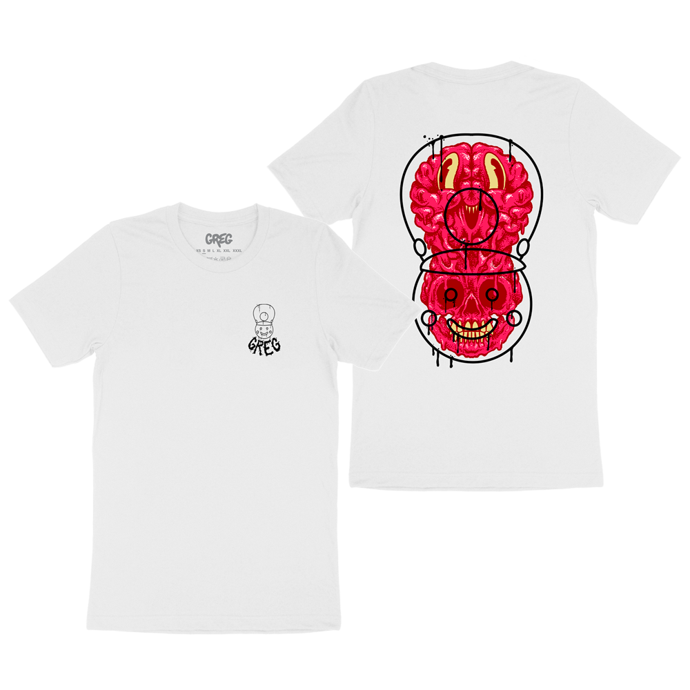 Nutcracker Brain White Tee