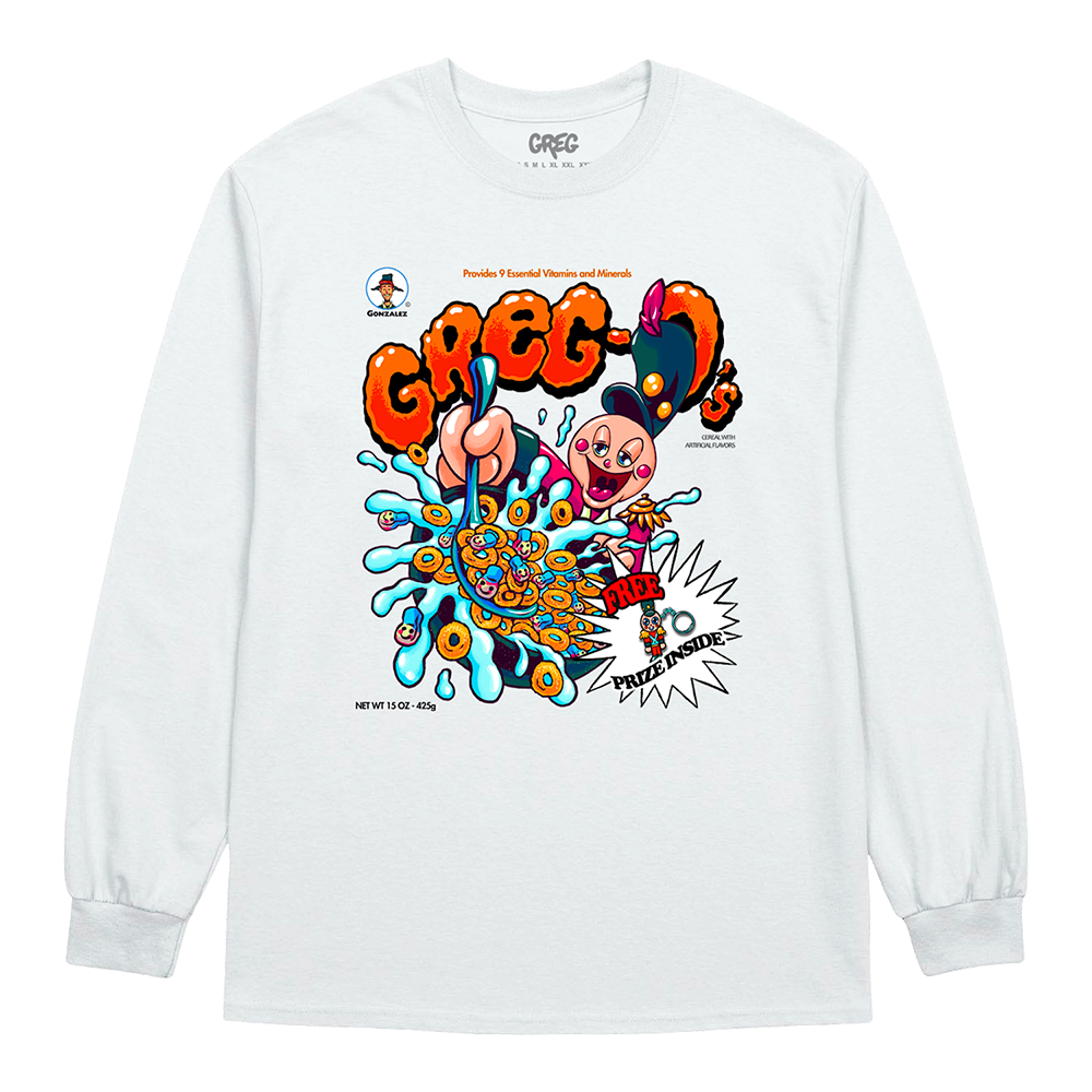 Greg-O's White Crewneck Sweatshirt