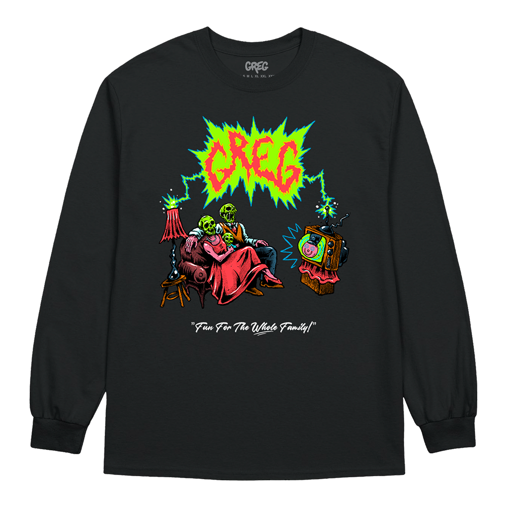 Greg TV Black Crewneck Sweatshirt