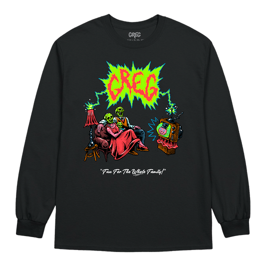 Greg TV Black Crewneck Sweatshirt
