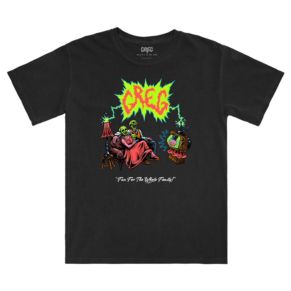 Greg TV Black Tee