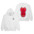 Nutcracker Brain White Pullover Hoodie
