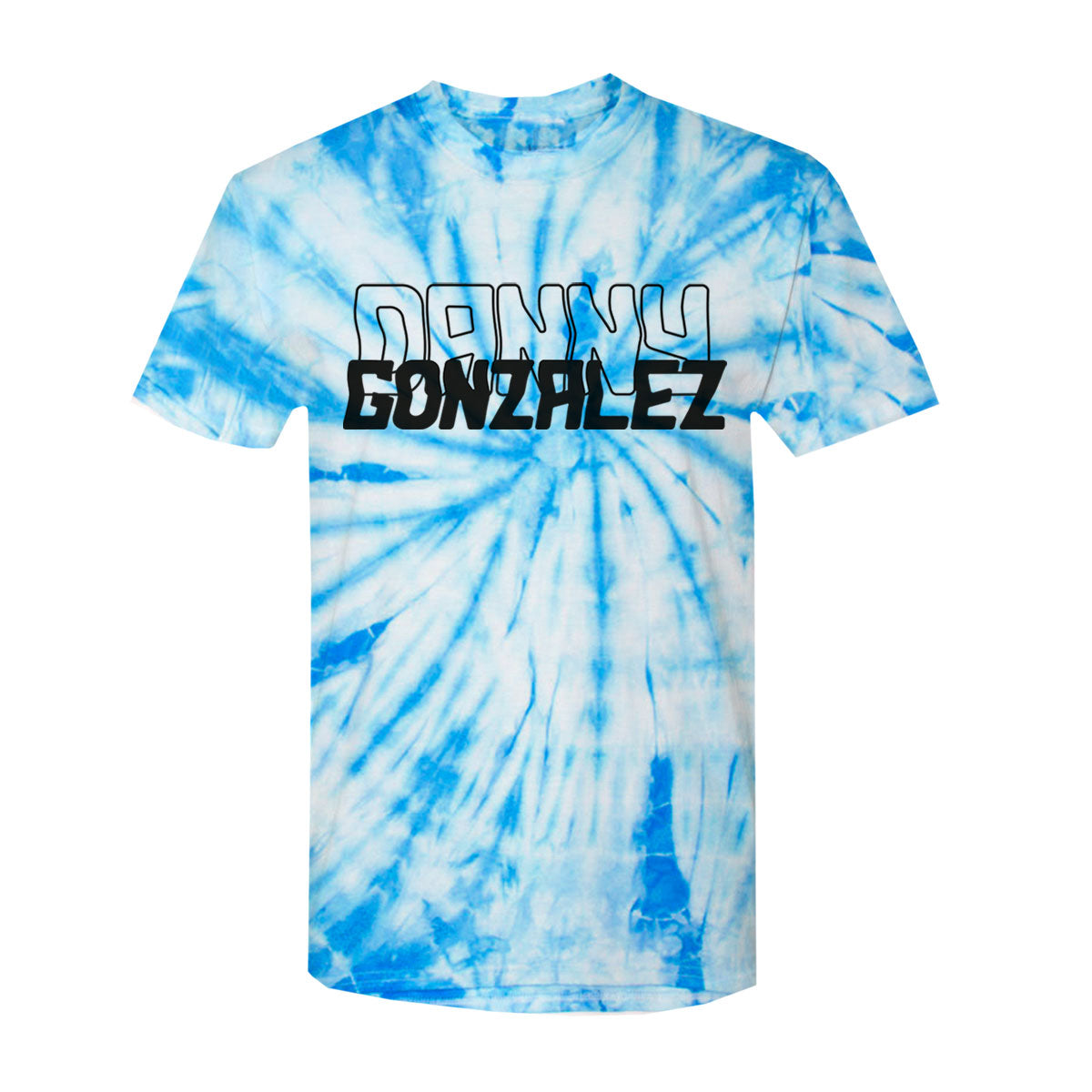 Danny Gonzalez "Logo" Blue Tie Dye Tee